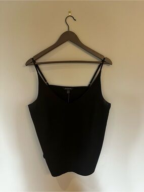 Banana Republic Black V-Neck Silk Camisole